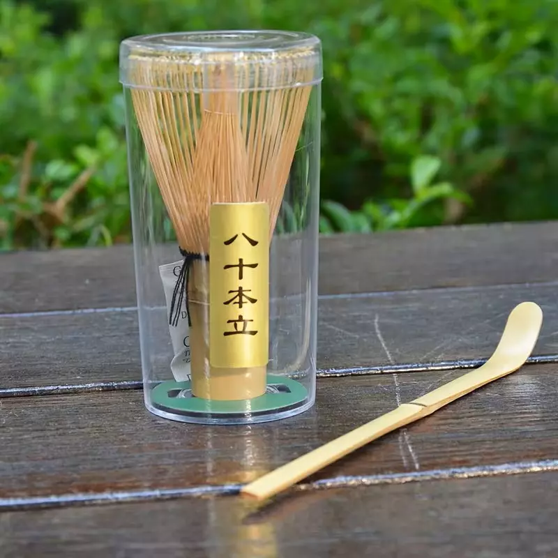 Chasen Pędzelek do Herbaty Matcha + Łyżeczka (chashaku)